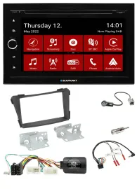 Blaupunkt 2DIN Lenkrad Bluetooth USB TMC DAB Navigation für Hyundai i40 VF ab 20