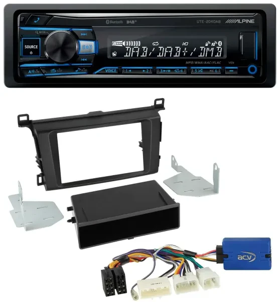 Alpine USB Bluetooth DAB MP3 Autoradio für Toyota RAV-4 (ab 2013)
