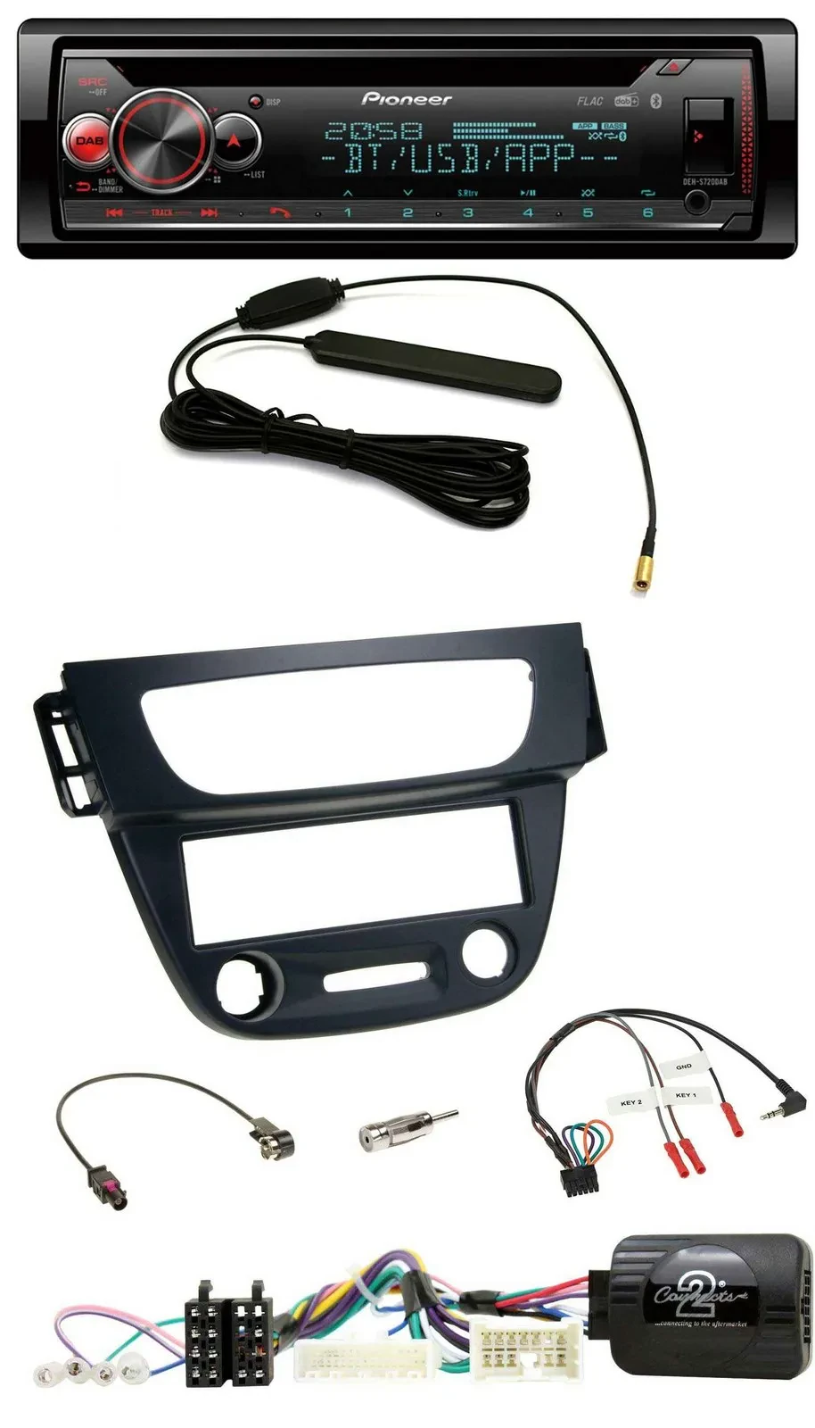 Pioneer USB DAB Lenkrad Bluetooth CD Autoradio für Renault Megane Fluence 2012-2