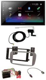 Pioneer DAB MP3 Bluetooth 2DIN USB Autoradio für Ford Mondeo 07-14 S-Max silber