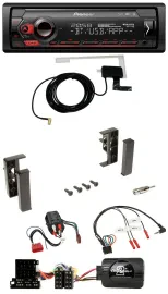 Pioneer DAB USB Lenkrad Bluetooth Autoradio für Audi A3 A4 A6 99-00 BOSE-Vollakt