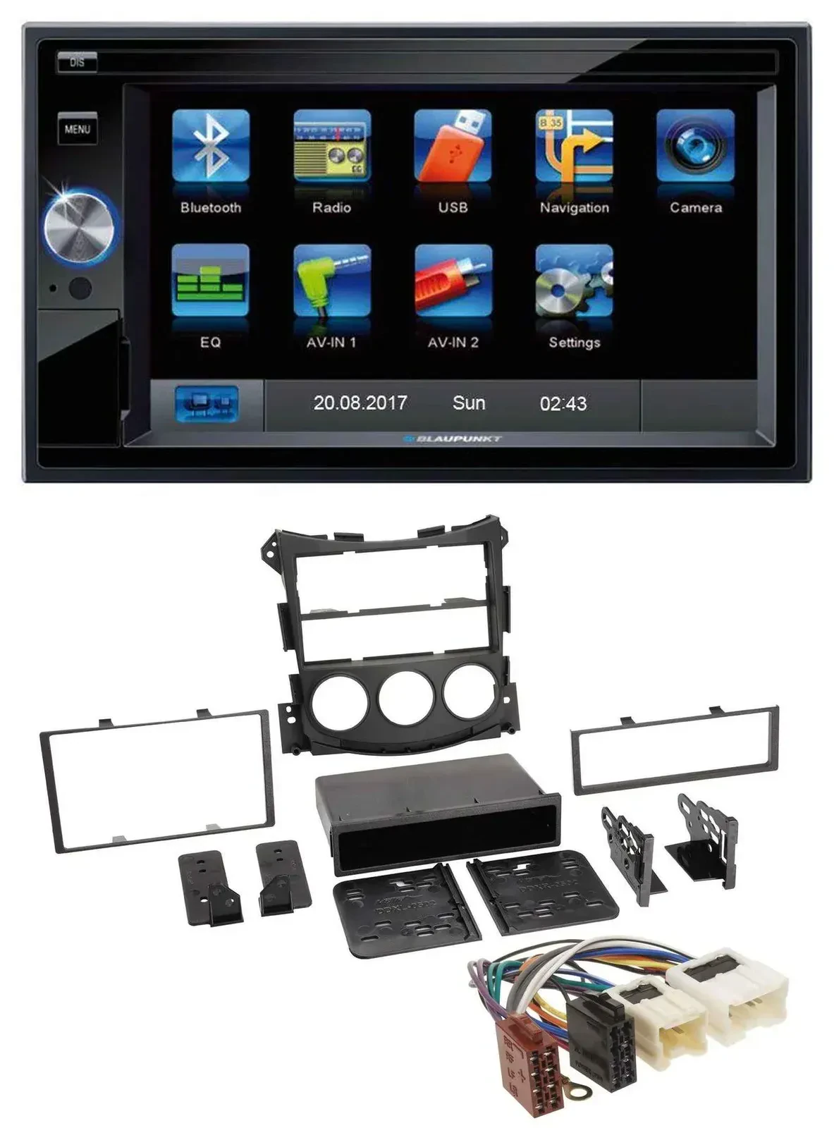 Blaupunkt SD Bluetooth 2DIN MP3 USB AUX Autoradio für Nissan 370Z Coupe Roadster