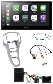 Pioneer Lenkrad Bluetooth DAB 2DIN USB Autoradio für Opel Astra J ab 09 Platinsi