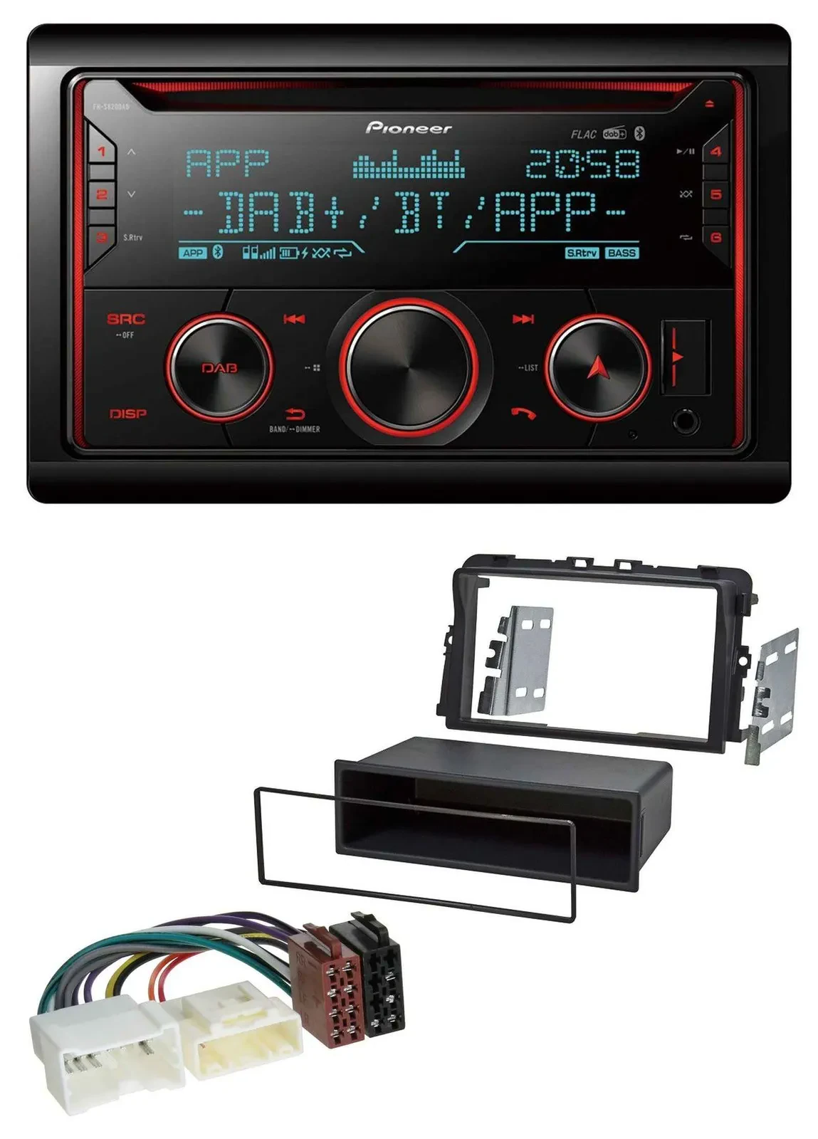 Pioneer 2DIN DAB MP3 Bluetooth USB CD Autoradio für Opel Vivaro (2011-2015)