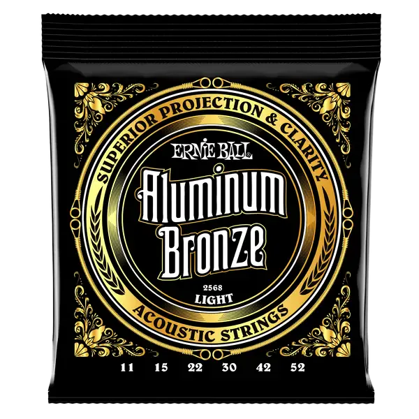 Струны для акустической гитары Ernie Ball 2568 Aluminum Bronze 11-52