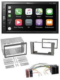 Pioneer USB MP3 DAB 2DIN Bluetooth Autoradio für Iveco Daily 2006-2014 silber