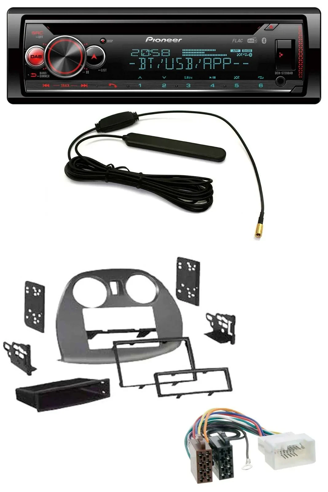 Автомагнитола Pioneer USB, DAB, MP3, Bluetooth, CD для Mitsubishi Eclipse 4G (2005–2012)