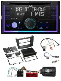 JVC Lenkrad USB 2DIN DAB Bluetooth CD Autoradio für Mazda 3 09-13 analog