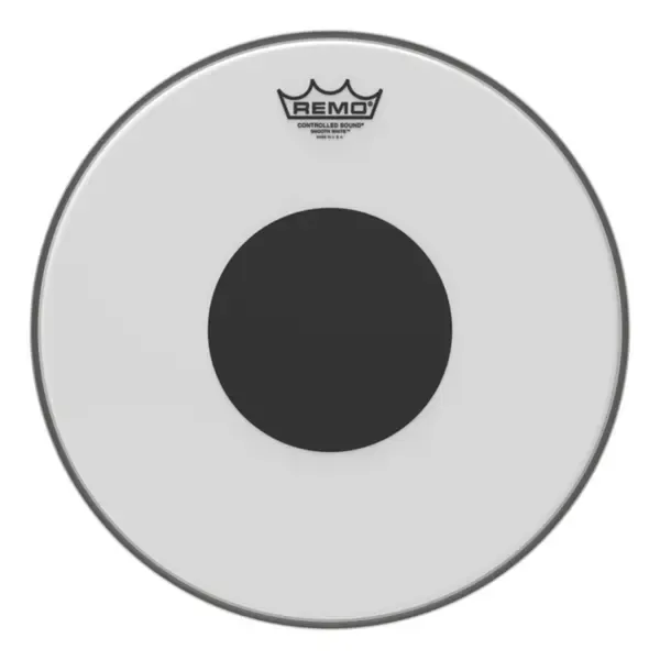 Пластик для барабана Remo 22" Controlled Sound Smooth White Black Dot