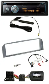 Pioneer CD USB Bluetooth DAB Lenkrad Autoradio für Alfa 147 GT anthrazit