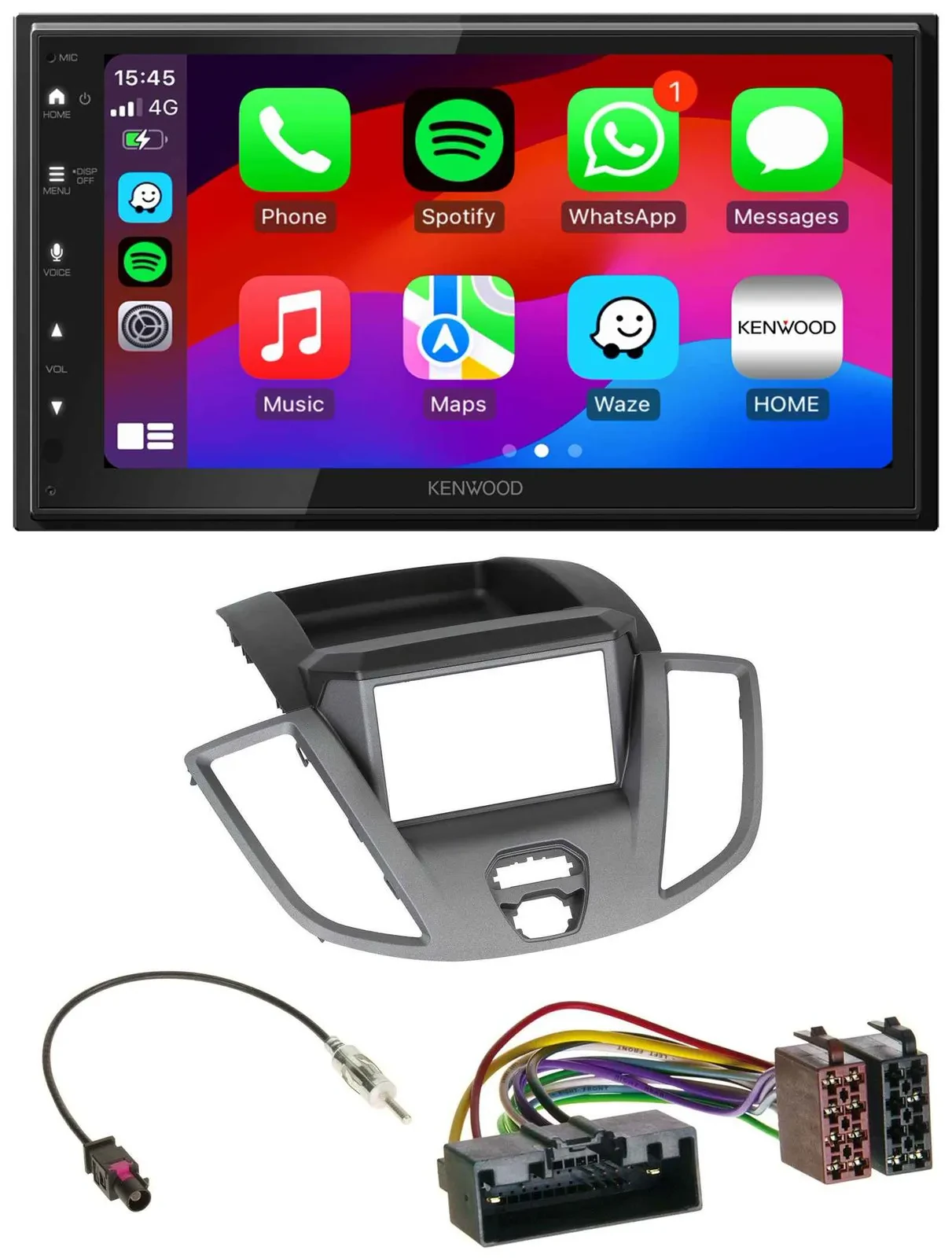 Kenwood MP3 USB DAB 2DIN Bluetooth Autoradio für Ford Transit V363 2014-2018