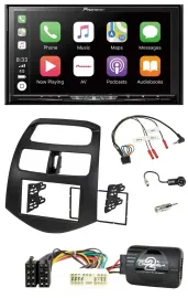 Pioneer 2DIN Lenkrad USB DAB DVD Bluetooth Autoradio für Chevrolet Spark KLM 201