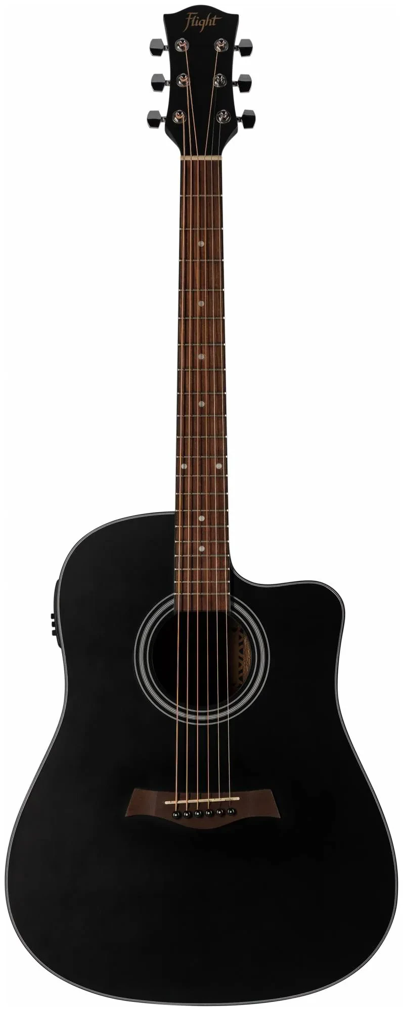 Электроакустическая гитара FLIGHT D-175CE BK 6-струнная, черная