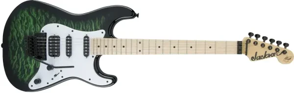 Jackson X Series Signature Adrian Smith SDXQM Electric Guitar Transparent Green