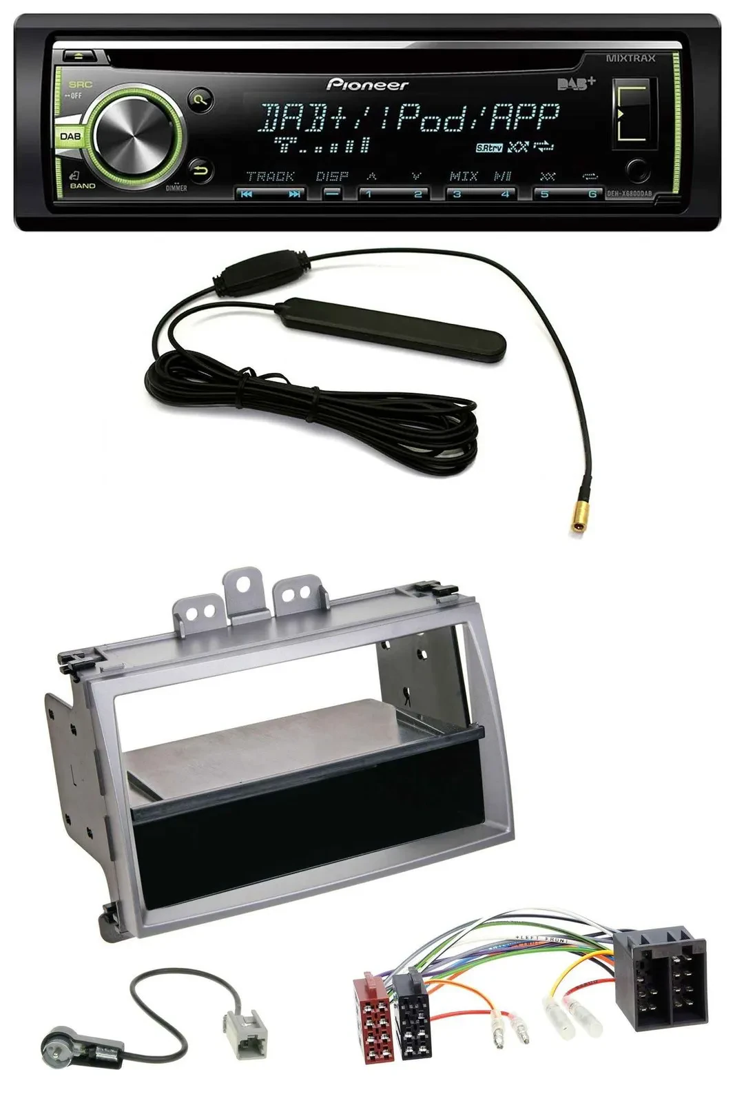 Pioneer MP3 USB CD DAB AUX Autoradio für Hyundai i20 (08-11) Ablagefach