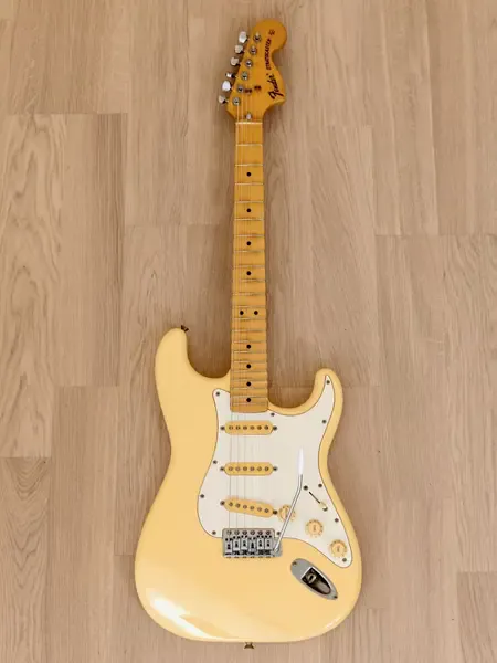 Электрогитара Fender Stratocaster '72 Vintage Reissue ST72-700SC Yngwie Malmsteen Strats White w/gigbag Japan 1990