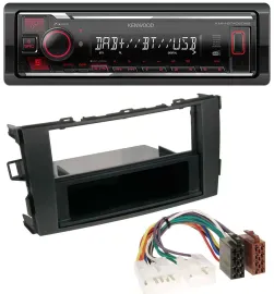 Kenwood MP3 Bluetooth USB DAB Autoradio für Toyota Auris (ab 2007)
