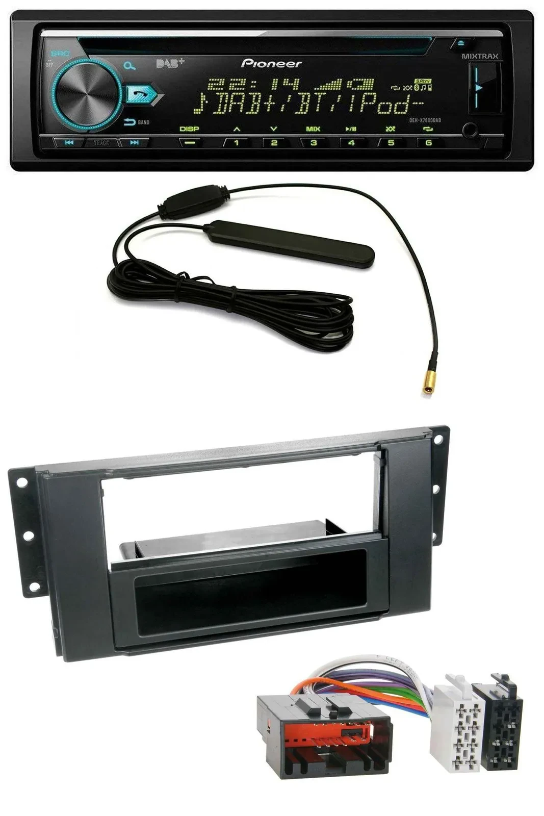 Pioneer CD MP3 AUX DAB USB Autoradio für Land Rover Freelander 2007-2010
