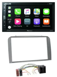 Pioneer DVD 2DIN MP3 DAB Bluetooth USB Autoradio für Alfa Romeo 147 GT 00-10 sil