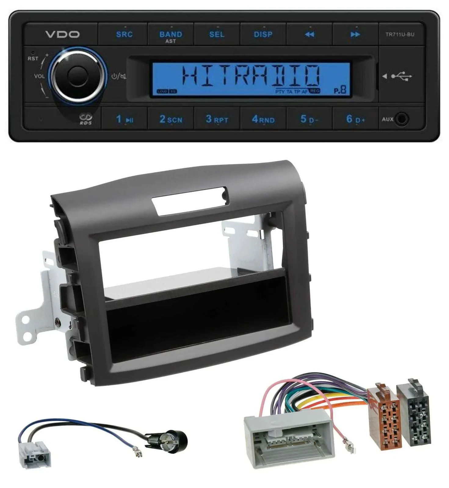 VDO AUX 1DIN MP3 USB Autoradio für Honda CR-V (ab 2013)