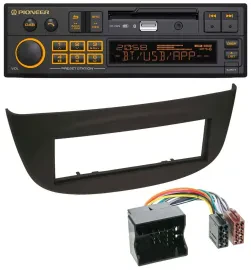 Pioneer DAB MP3 USB Bluetooth Autoradio für Renault Twingo (07-14) schwarz