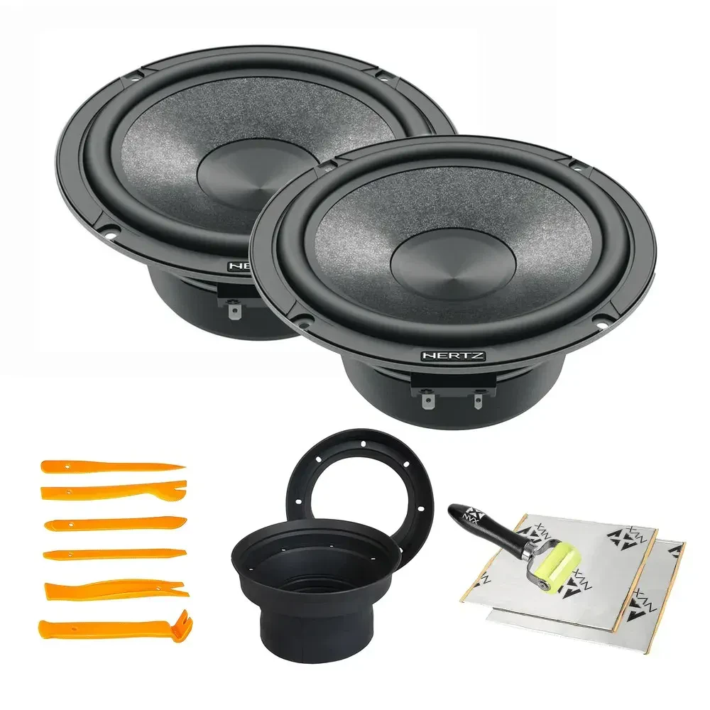 Hertz C165 70 W 6.5″ Mid‑woofer Set + NVX Complete Speaker Install Kit