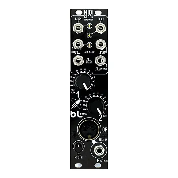 Модульный студийный синтезатор Blue Lantern Midi To Pulse Clock Eurorack Module