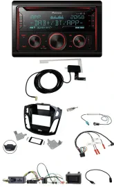 Pioneer 2DIN Lenkrad DAB USB CD Bluetooth Autoradio für Ford Focus 2014-2018