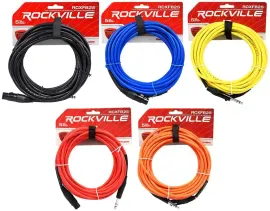 Коммутационный кабель Rockville RCXFB25 Multicolor 7.6 м (5 штук)