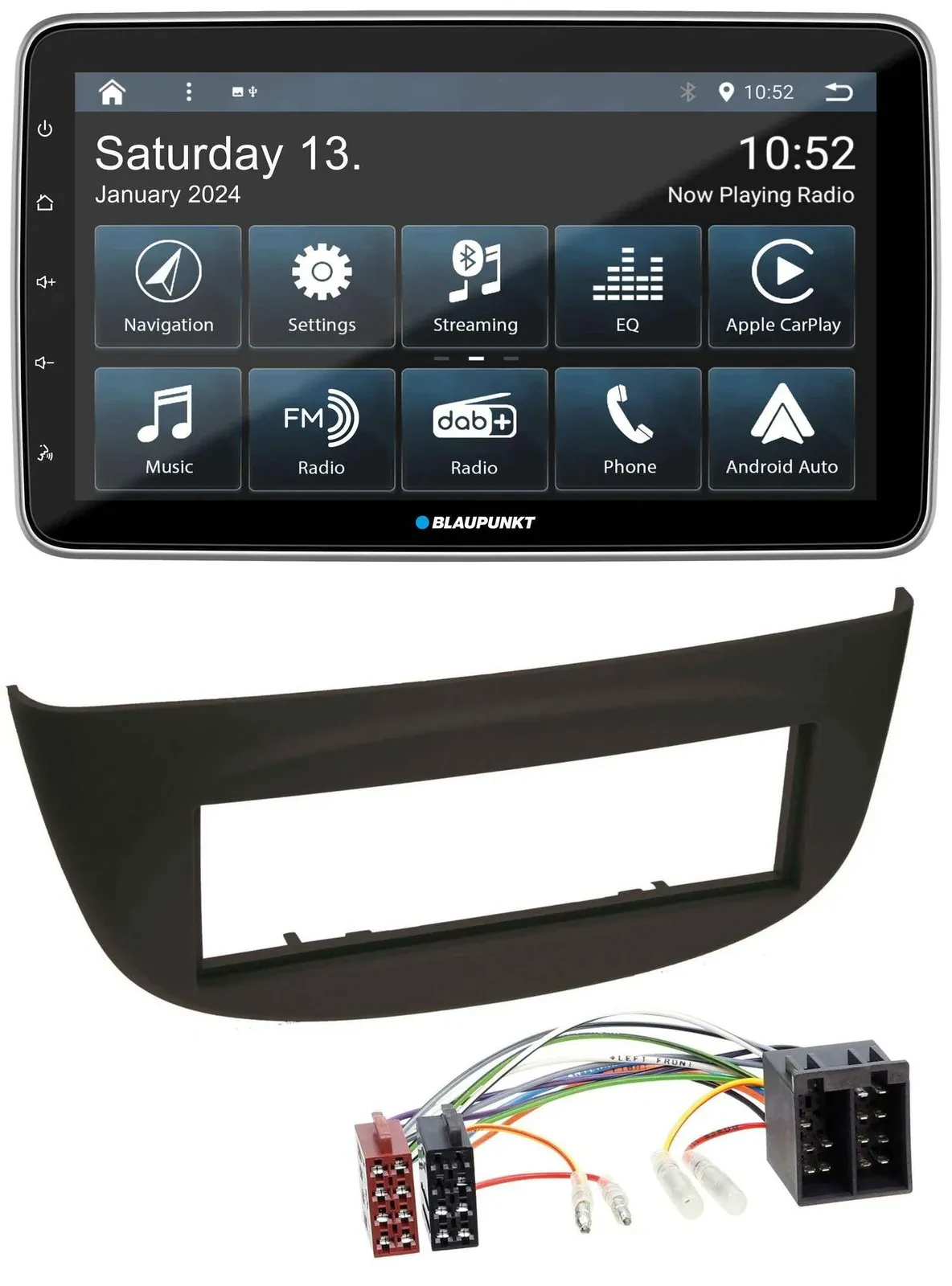 Blaupunkt USB DAB SD MP3 Bluetooth Autoradio für Renault Twingo (07-12) schwarz