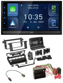 JVC DAB Bluetooth MP3 USB 2DIN Autoradio für BMW 3er 2002-2006 5 Schalteröffnung