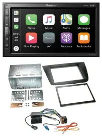 Pioneer USB MP3 DAB 2DIN Bluetooth Autoradio für Seat Leon 05-09 schwarz