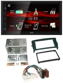 JVC USB Bluetooth MP3 DAB 2DIN Autoradio für Toyota Auris 07-12 schwarz