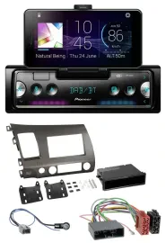 Автомагнитола для Honda Civic Hybrid FD3 2006–2010 Pioneer USB, MP3, Bluetooth, DAB антрацит