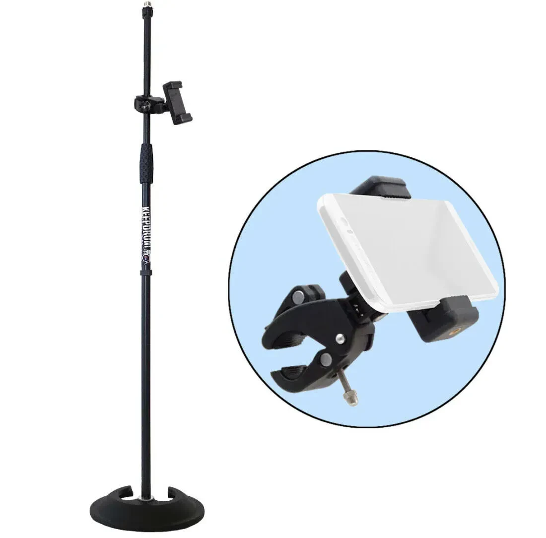 Микрофонная стойка keepdrum MS096 с держателем для смартфона