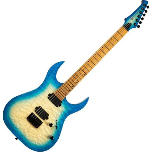 SPIRA Guitars S-500 QAB Trans Aqua Blue E-Gitarre | Neu
