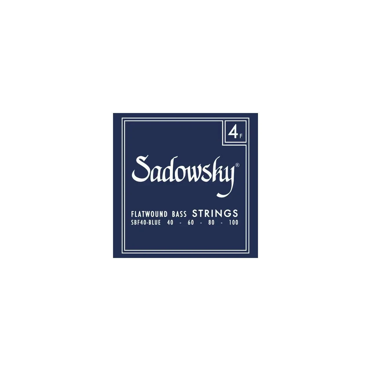 Струны для бас-гитары SADOWSKY Blue Label (набор, 4 шт.) нержавеющая сталь, плоская намотка, калибр 040-