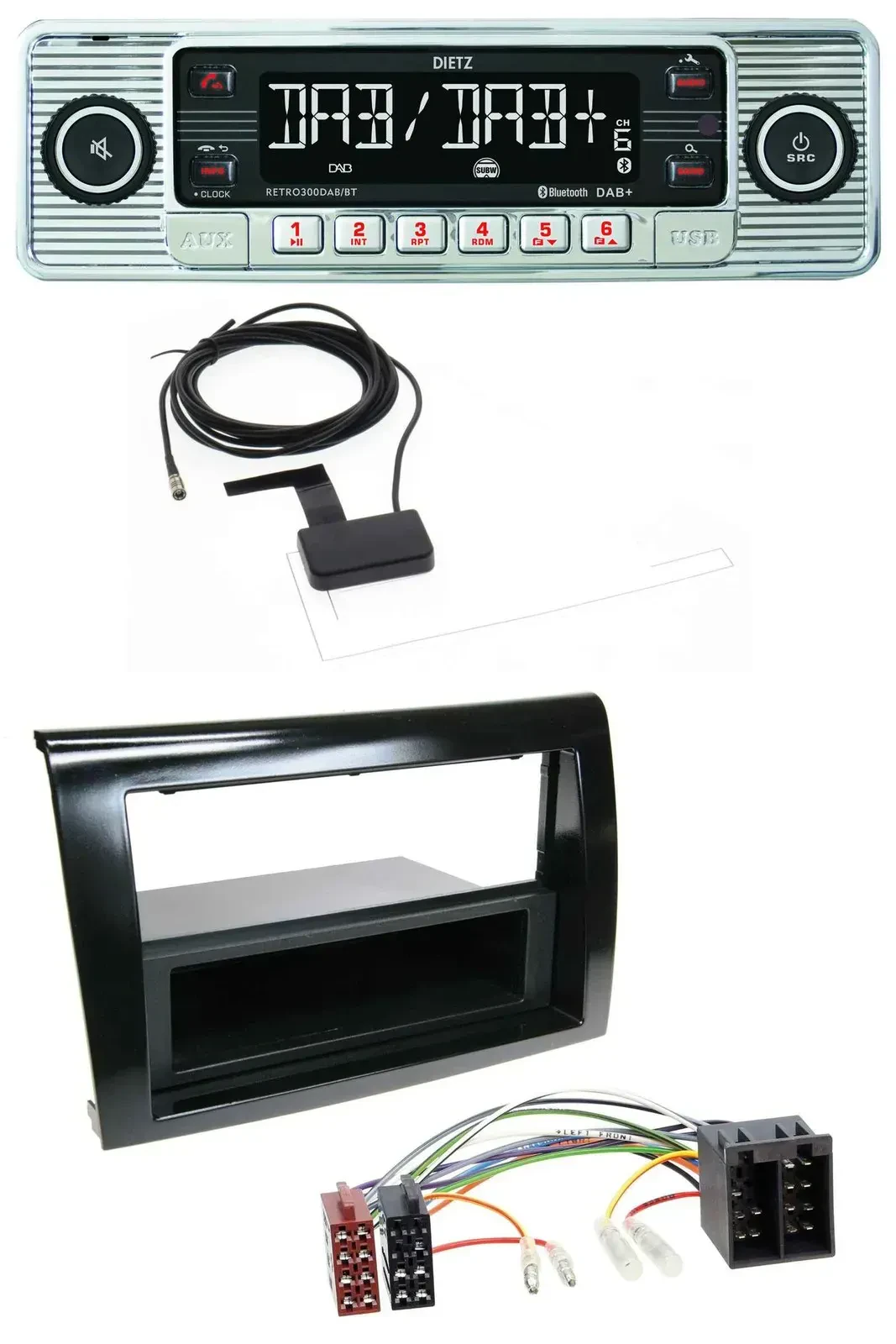 Автомагнитола для Fiat Bravo (с 2007) Dietz Bluetooth, USB, MP3, DAB