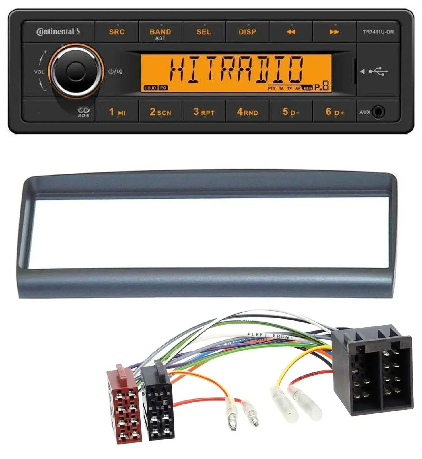 Continental 1DIN USB AUX MP3 Autoradio für Alfa Romeo Spider GTV 1994-2005
