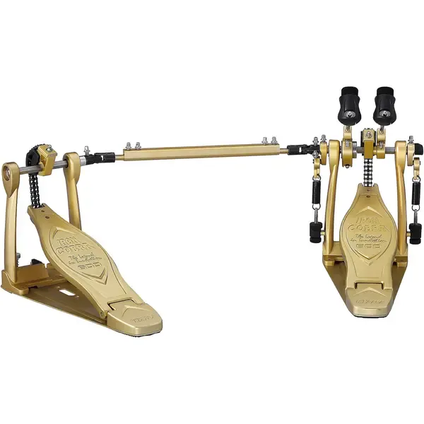 Педаль для барабана Tama Iron Cobra 600 Duo Glide Double Bass Drum Pedal, Limited Edition Satin Gold