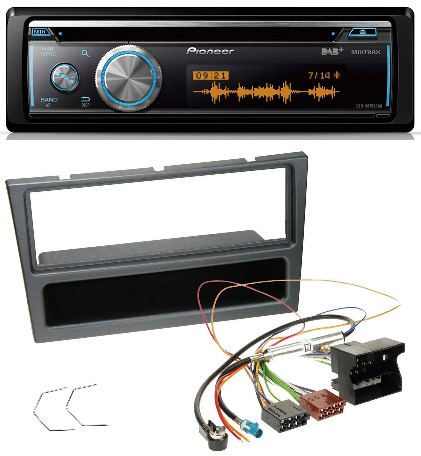 Pioneer MP3 DAB USB CD Bluetooth Autoradio für Opel Corsa C Meriva Vectra C Sign