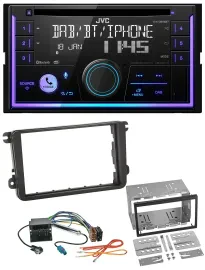 JVC MP3 USB 2DIN DAB Bluetooth CD Autoradio für Seat Alhambra Leon Toledo