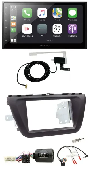 Pioneer USB Lenkrad 2DIN Bluetooth DAB Autoradio für Suzuki SX4 ab 2013