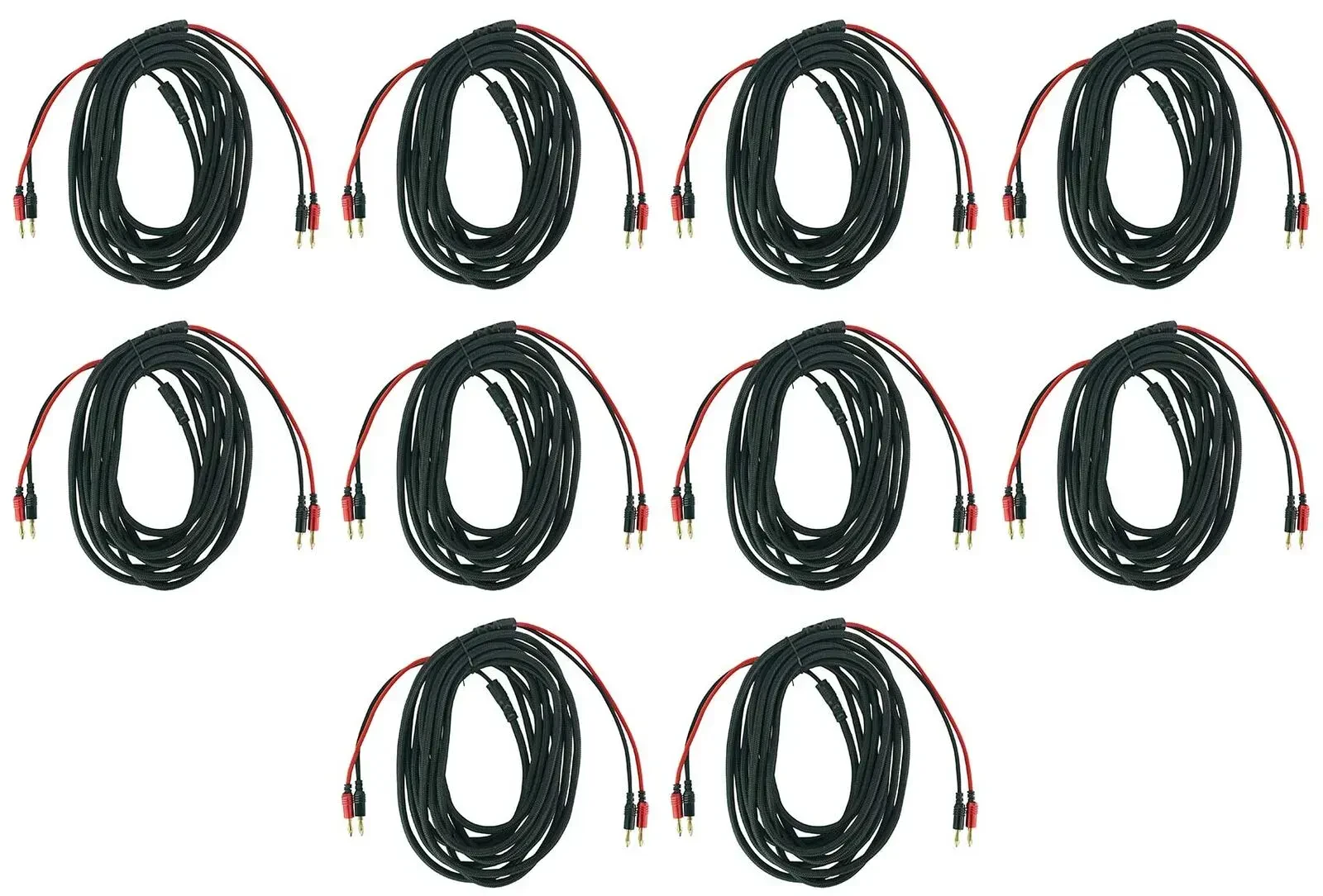 Коммутационный кабель Rockville BN20 Black 6 м (10 штук)