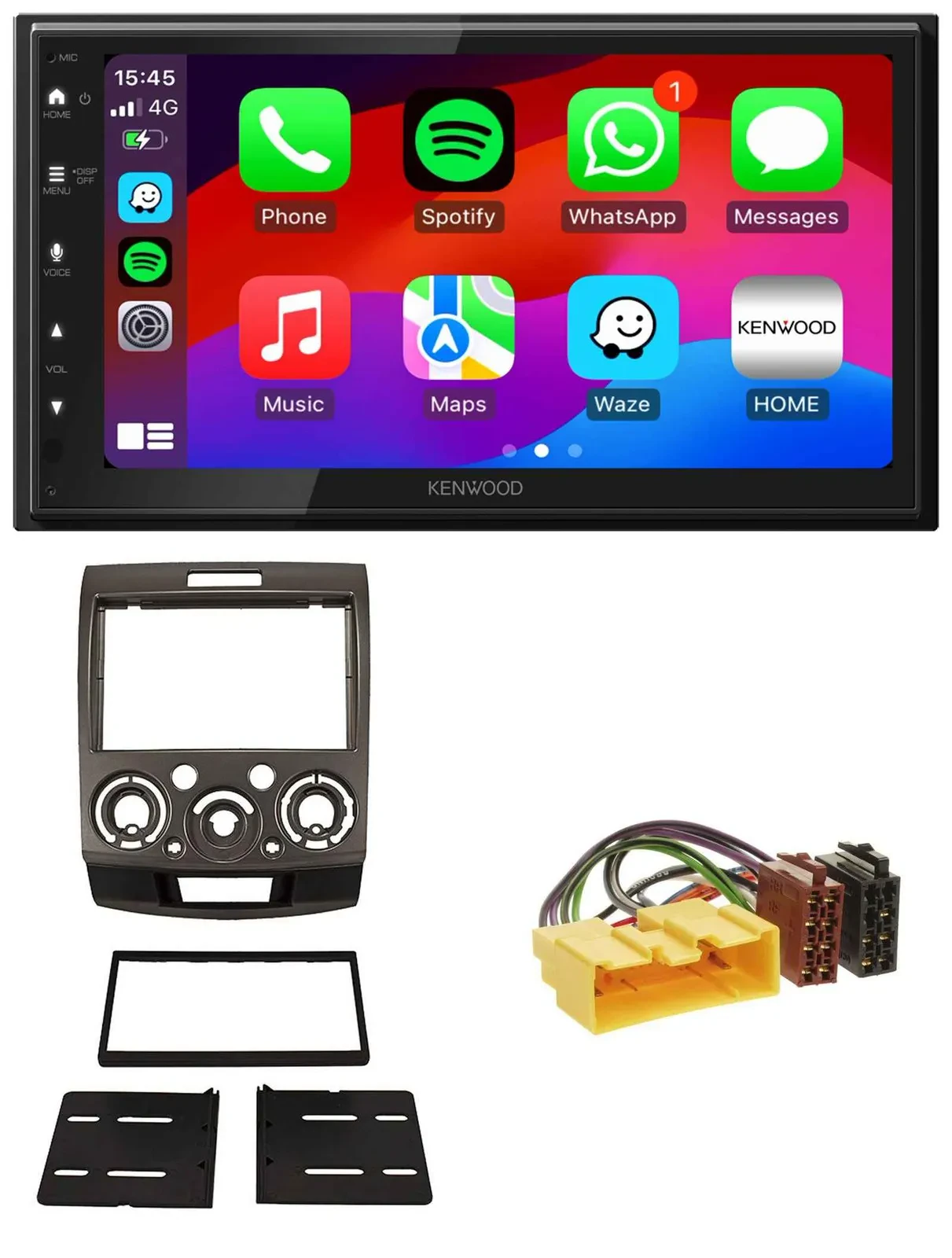 Автомагнитола для Ford Ranger/Mazda BT-50 (с 2006) Kenwood 2-DIN MP3 USB DAB Bluetooth