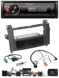 Pioneer MP3 1DIN DAB USB Lenkrad Autoradio für Mercedes A-Klasse W169 B-Klasse T