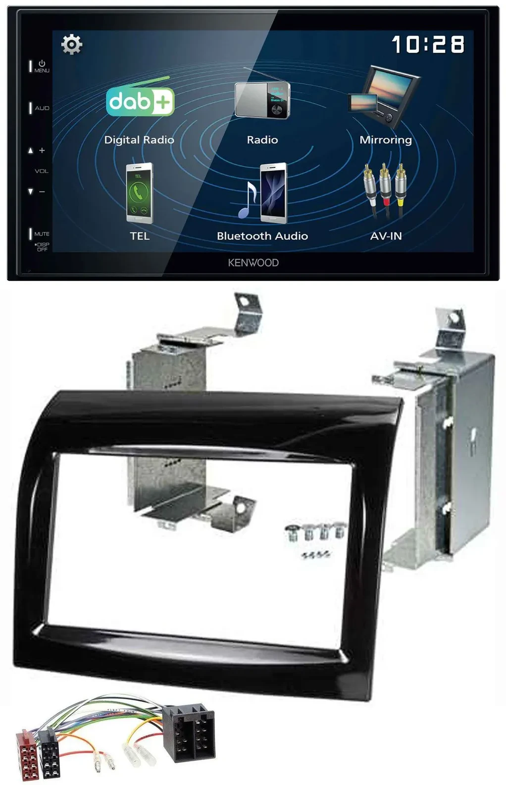Kenwood 2DIN Bluetooth MP3 USB DAB Autoradio für Fiat Ducato 11-21 Peugeot Boxer