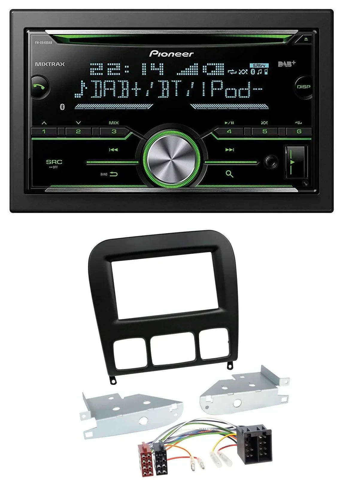 Автомагнитола для Mercedes S-Class 1998–2005 Pioneer 2DIN, Bluetooth, DAB, USB, CD, MP3