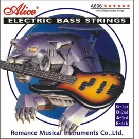 Струны для бас-гитары Alice A606(4)-L 40-95