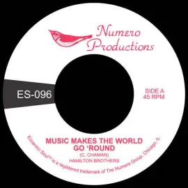 Виниловая пластинка Hamilton Brothers – Music Makes The World Go 'Round 7" Clear Pink Vinyl (Релиз 2024)